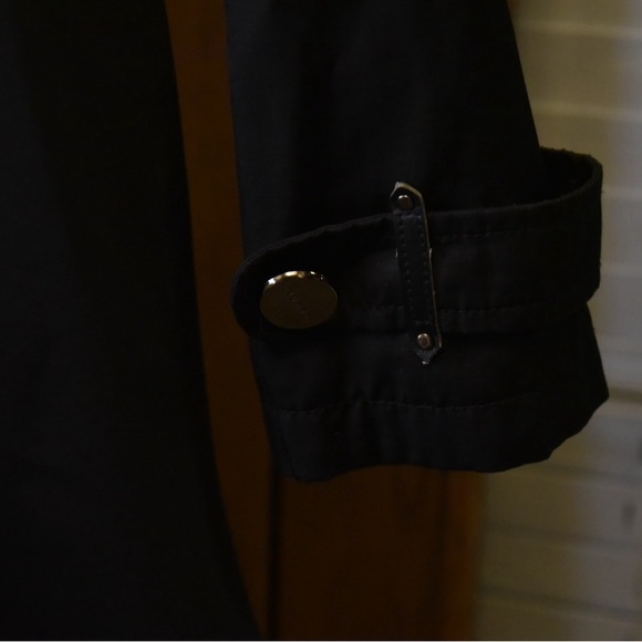 Laundry By Shelli Segal Black Trench Coat - Picture 5 of 5
